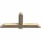 Ekena Millwork Eugene Rough Sawn Timber Gable Bracket, Douglas Fir, 60"W x 27"H x 4"D x 6"F, 11/12 Pitch GBW060X27X0406EUG00RDF - alternate 2